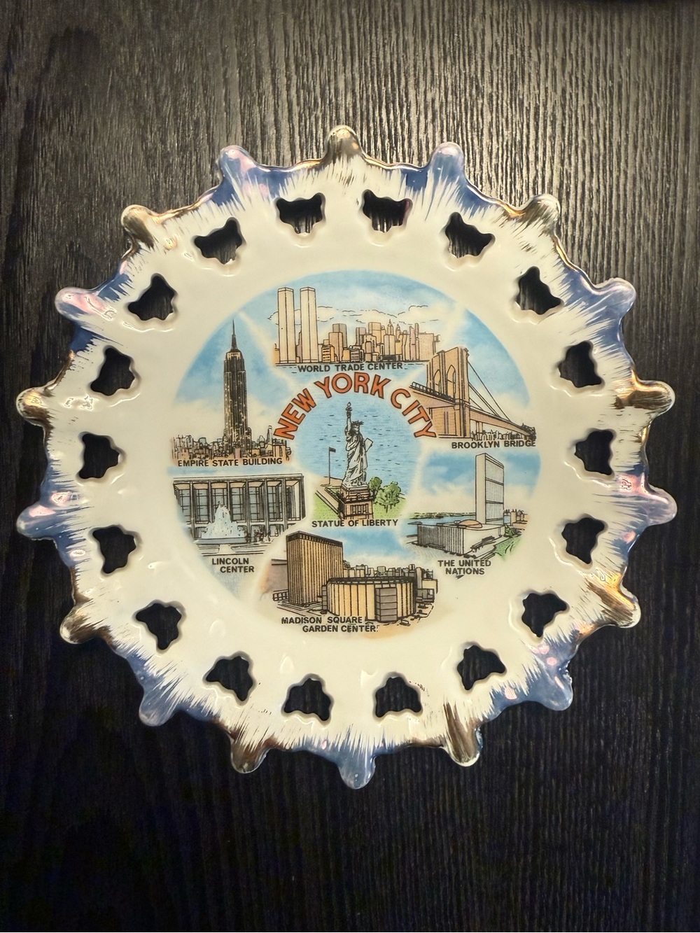 New York City Vintage Decorative Souvenir Plate